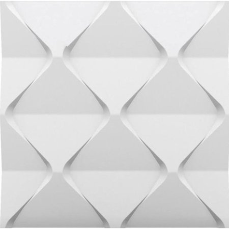 A LA MAISON CEILINGS Seamless Harmony 24-in x 24-in Plain White Wall Panel (12-Pack), 12PK HM-SWP-PW